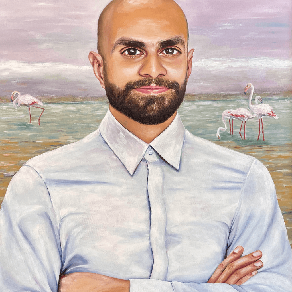 Portrait of Wael (sold)
2021 oil on canvas 100x70 cm